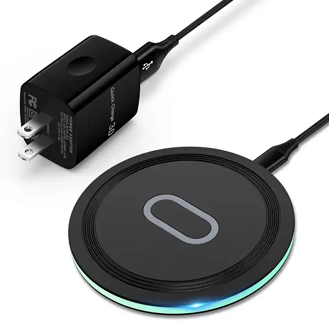 Wireless Charger Samsung Fast Charging Pad for Samsung Galaxy S26/S25 Ultra/S24 FE/S23 Ultra/S22/S21/Z Flip 8 7 6 5,15W Wireless Charging Station Charger Mat and QC Adapter for Google Pixel 10 9 8a