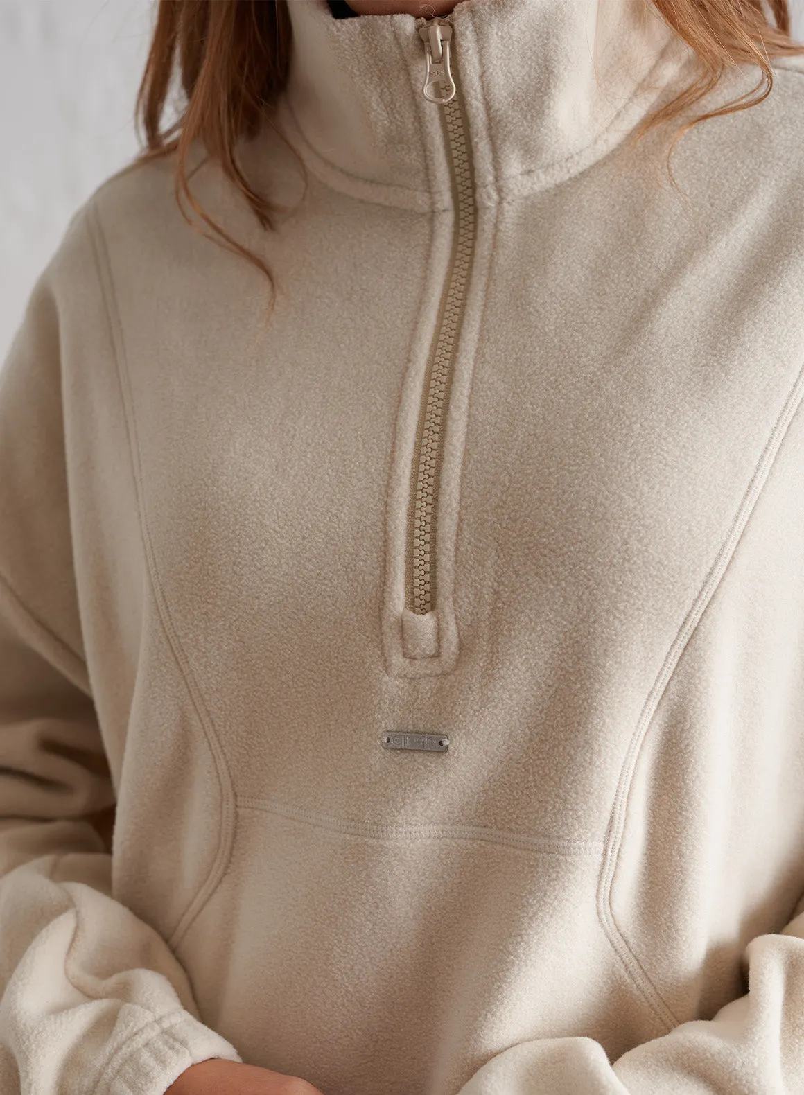 Café Au Lait Fleece Half Zip