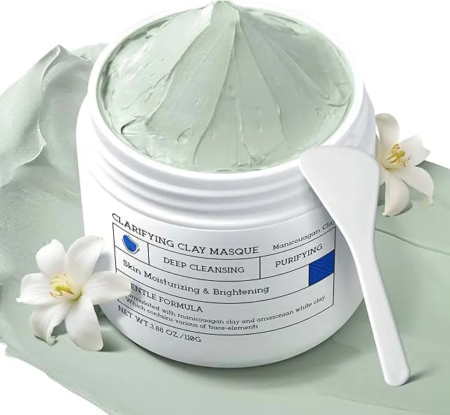 NING DERMOLOGIE Tembusu Essence Clay Mask for Face & Sensitive Skin: Triple Mud Formula with Tembusu Extract, Deep Cleansing Pore, Oil Control, Texture Refining, Blackhead Removal – 3.88 Oz