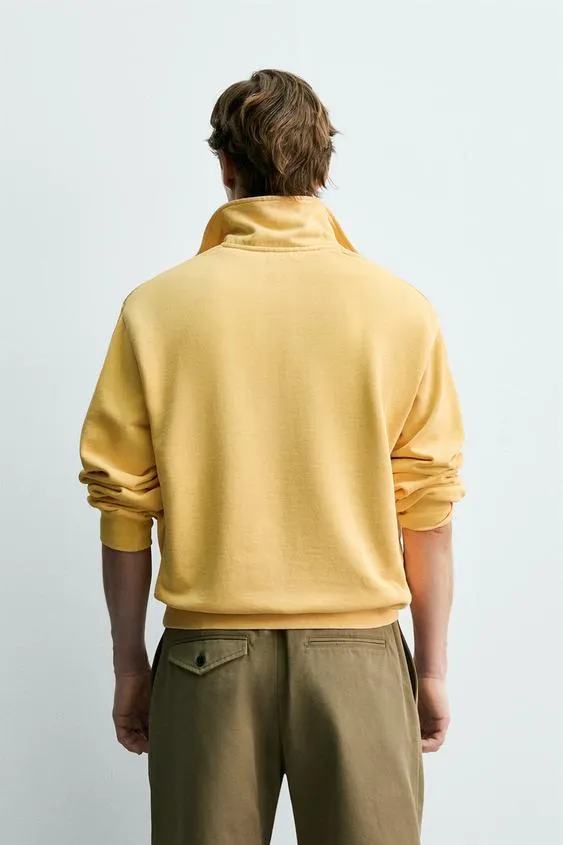 AARON LEVINE X ZARA QUARTER-ZIP SWEATSHIRT