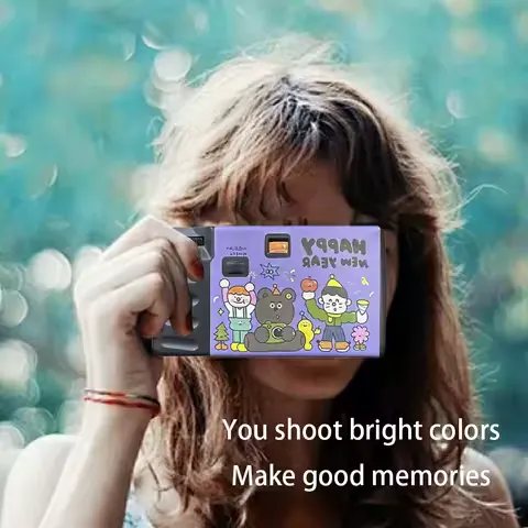 35mm Disposable Film Camera Built-in Flash One Time Use Camera 200 ISO Retro Camera for Party Wedding