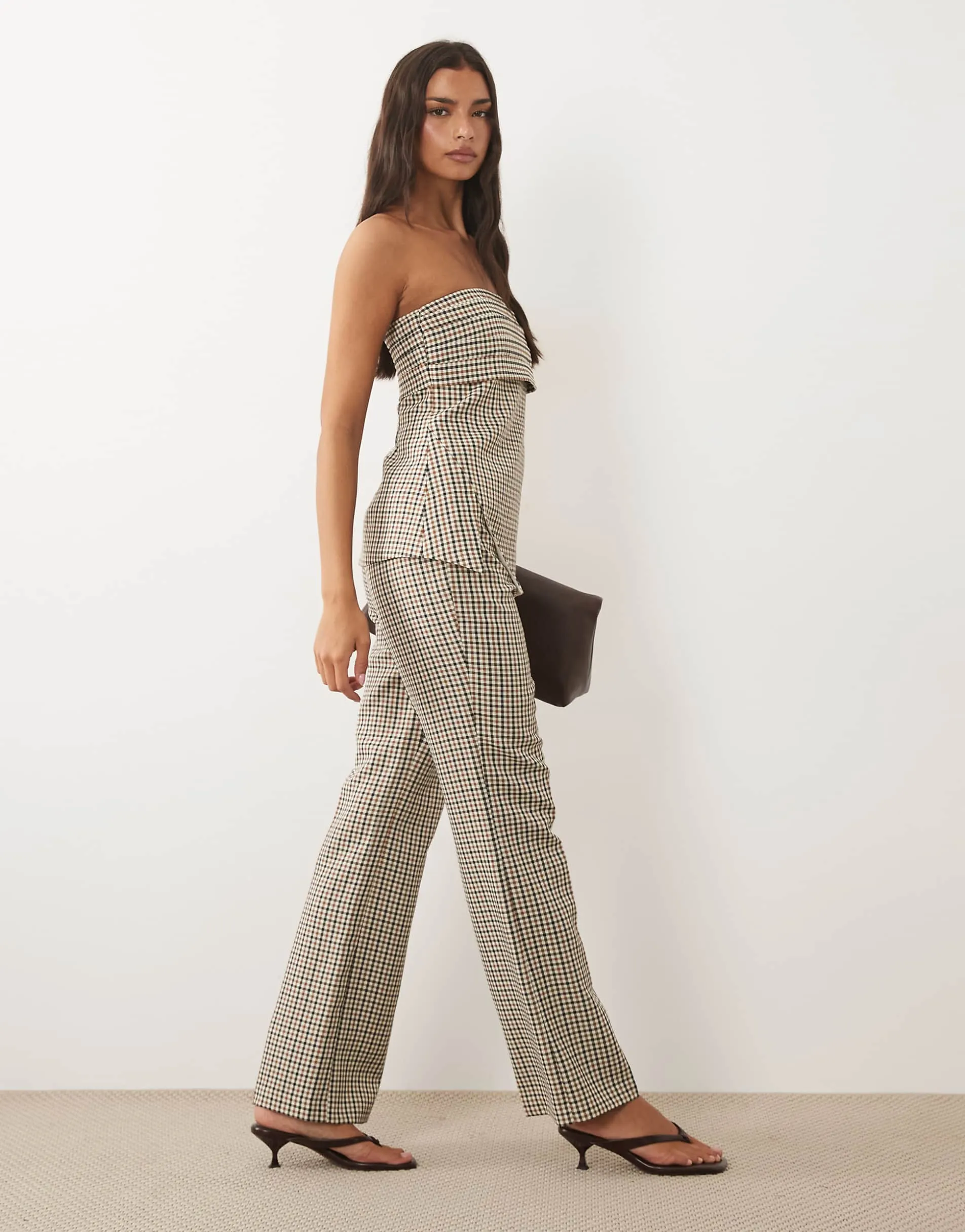 ASOS LUXE co-ord check tailored trouser