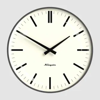 Newgate Radio City Wall Clock Blizzard Grey