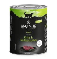 MAJESTIC mit Ente, Süßkartoffel für Hunde 6 x 800 g