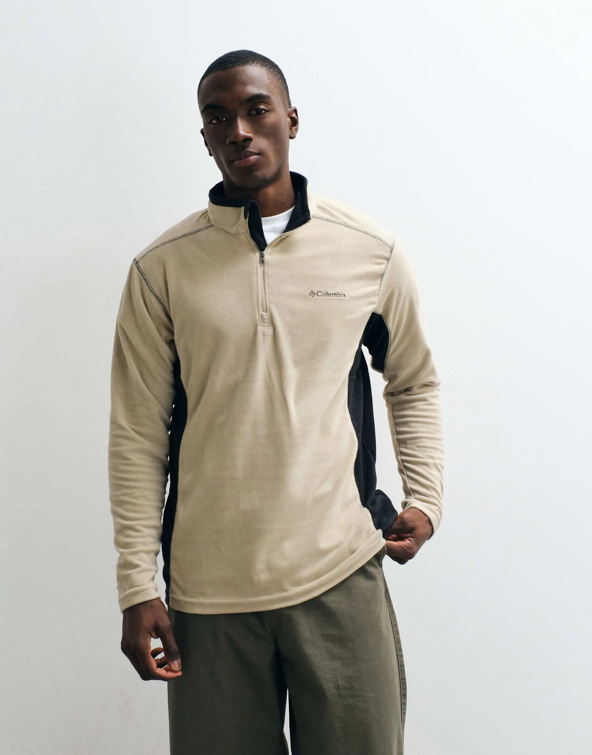 Columbia Klamath Range II half zip fleece in stone