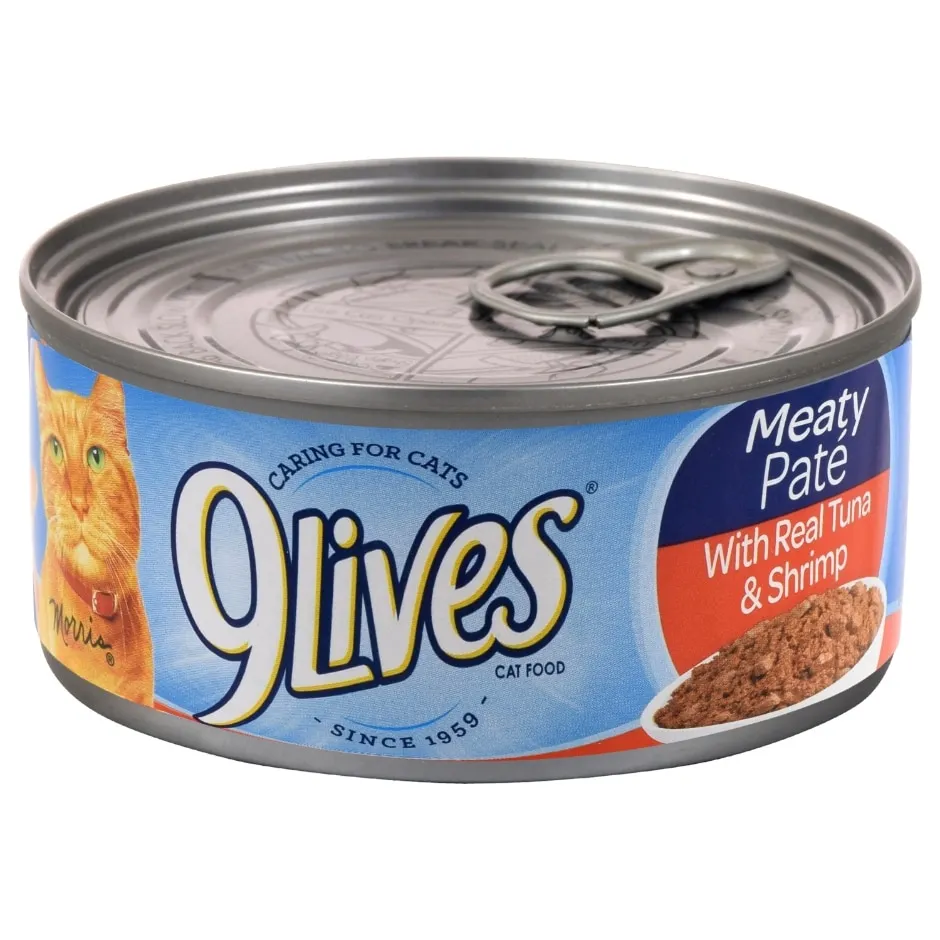 9 Lives Meaty Pat� Tuna & Shrimp Cat Food