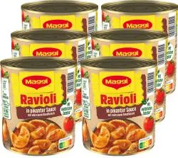 Maggi Ravioli in pikanter Sauce mit Fleisch
