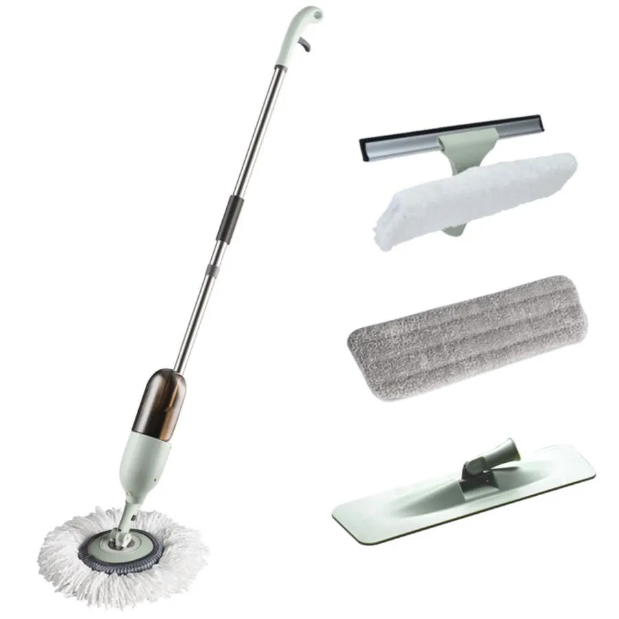 Mopa Bynox 3 en 1 Piso y Vidrios con Mopa Circular, Plana y Limpiavidrios CI-...