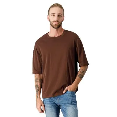 Playera Hummo Hombre Diseño Liso Café