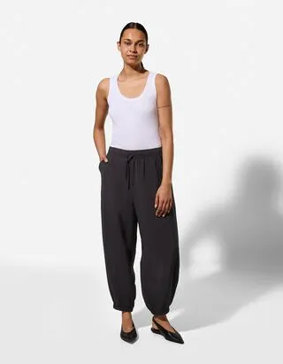 Pantaloni - Vestibilità a palloncino - nero