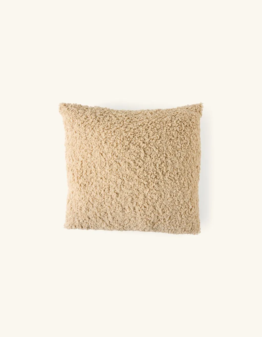 Dekorativ pute med teddystoff