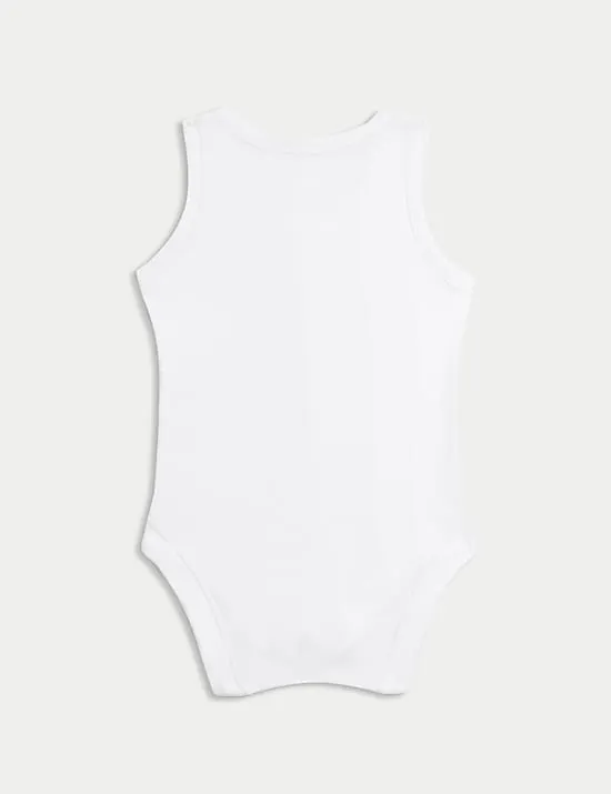7er-Pack ärmellose Bodys aus reiner Baumwolle (2,3 kg – 3 J.)