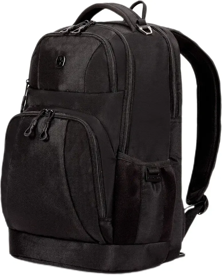 SwissGear 5698 Laptop Backpack, Ideal for Commuting, Work, Travel, College, and School, Fits 16 Inch Laptop Notebook, Black