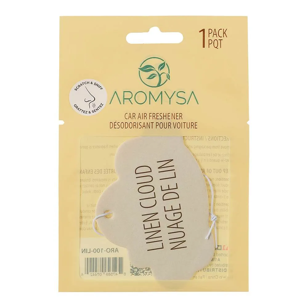 Désodorisant pour l'auto Nuage de lin AROMYSA
