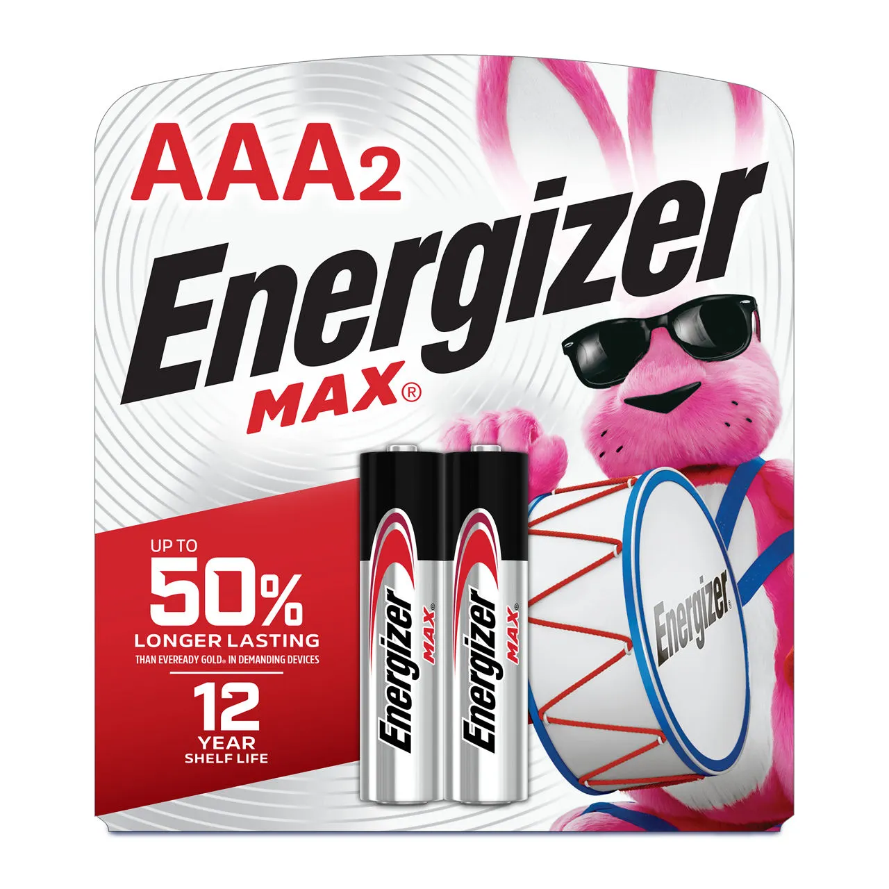 Energizer MAX AAA Batteries (2 Pack), Triple A Alkaline Batteries