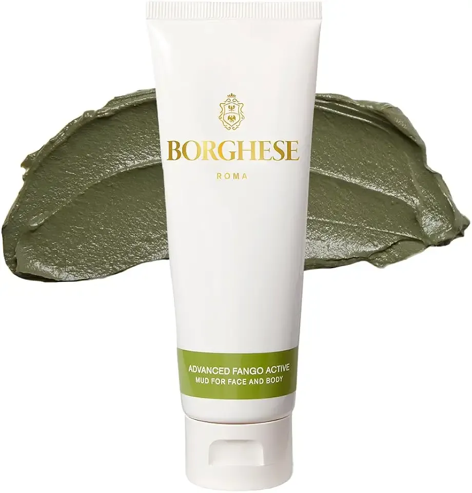 Borghese Advanced Fango Active Mud Musk - Nourishing & Detoxifying Face Mask with Bentonite Clay & Hyaluronic Acid For Normal, Combination & Oily Skin