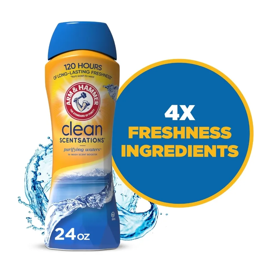 Clean Scentsations In-Wash Scent Booster, Laundry Scent Booster Purifying Waters scent, 1-ct.