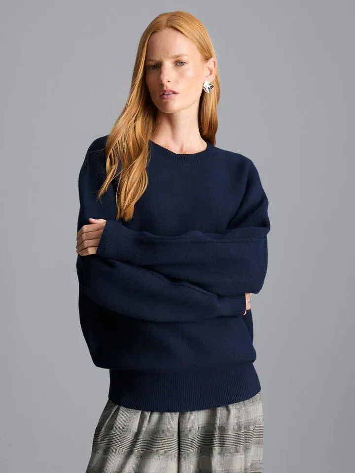 Pull cocon oversize en maille