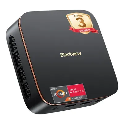 Blackview MP20 Ryzen 3 3300U Desktop-PC, Win 11Pro 3,6 GHz, 16GB RAM 512GB SSD M.2 Mini Computer, 4K Dual Display, WiFi 6, für Zuhause Büro