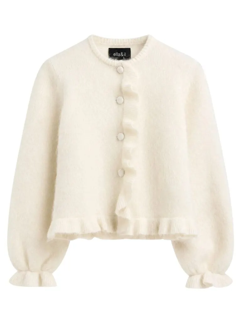 Ana Chunky Cardigan - Hvit