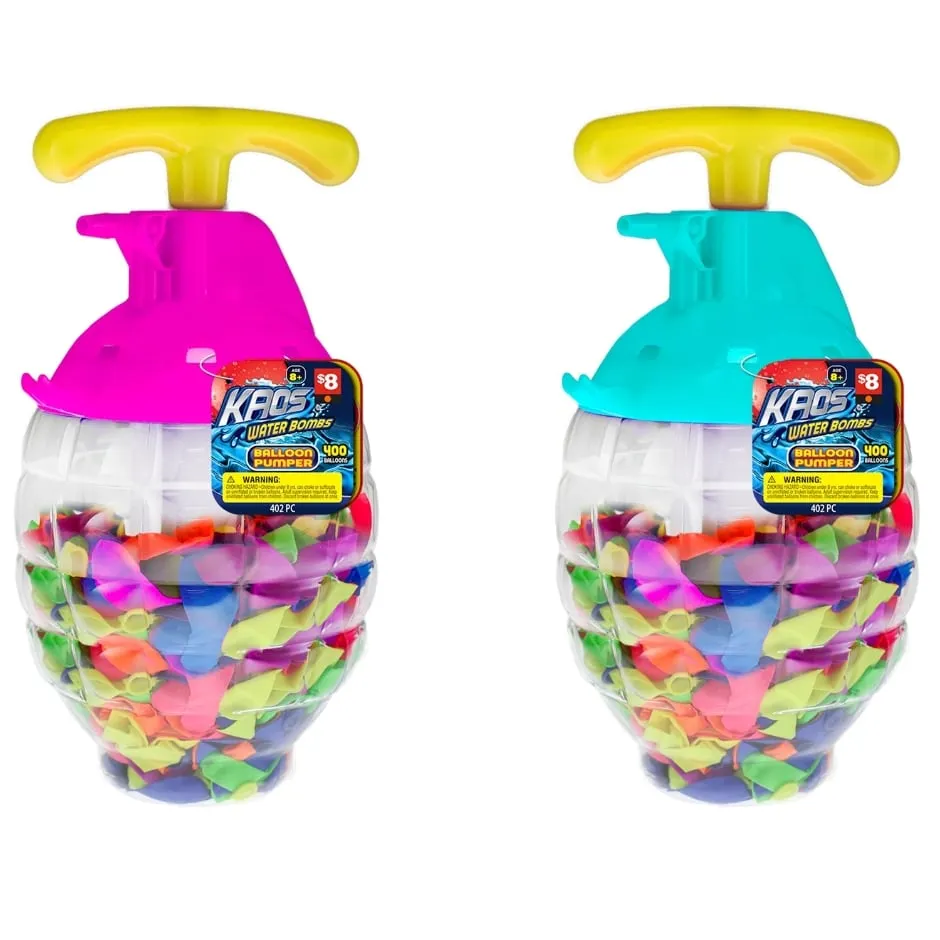 Kaos Water Balloon Pump with 400 Balloons
