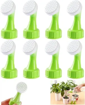 Lotto da 8 beccucci per innaffiare bottiglie, punte per innaffiare in plastica per piante, bottiglia portatile, irrigatore a punte (verde)