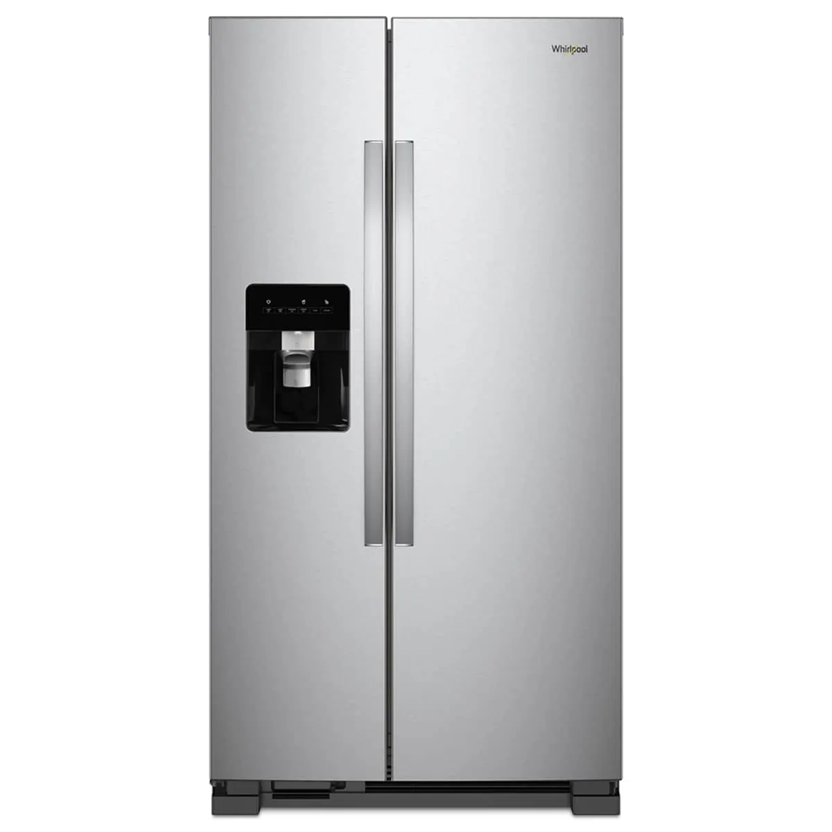 24.6-cu ft Standard-Depth 36-in Wide Side-by-Side Refrigerator with Ice Maker Fingerprint Resistant Stainless Finish )
