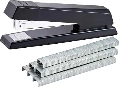 Bostitch Office Stapler, No-Jam Premium for Desktop, Includes 1,250 Staples, Full-Strip, 25 Sheet Capacity, Black Bostitch Office Stapler, No-Jam Premium for Desktop, Include…