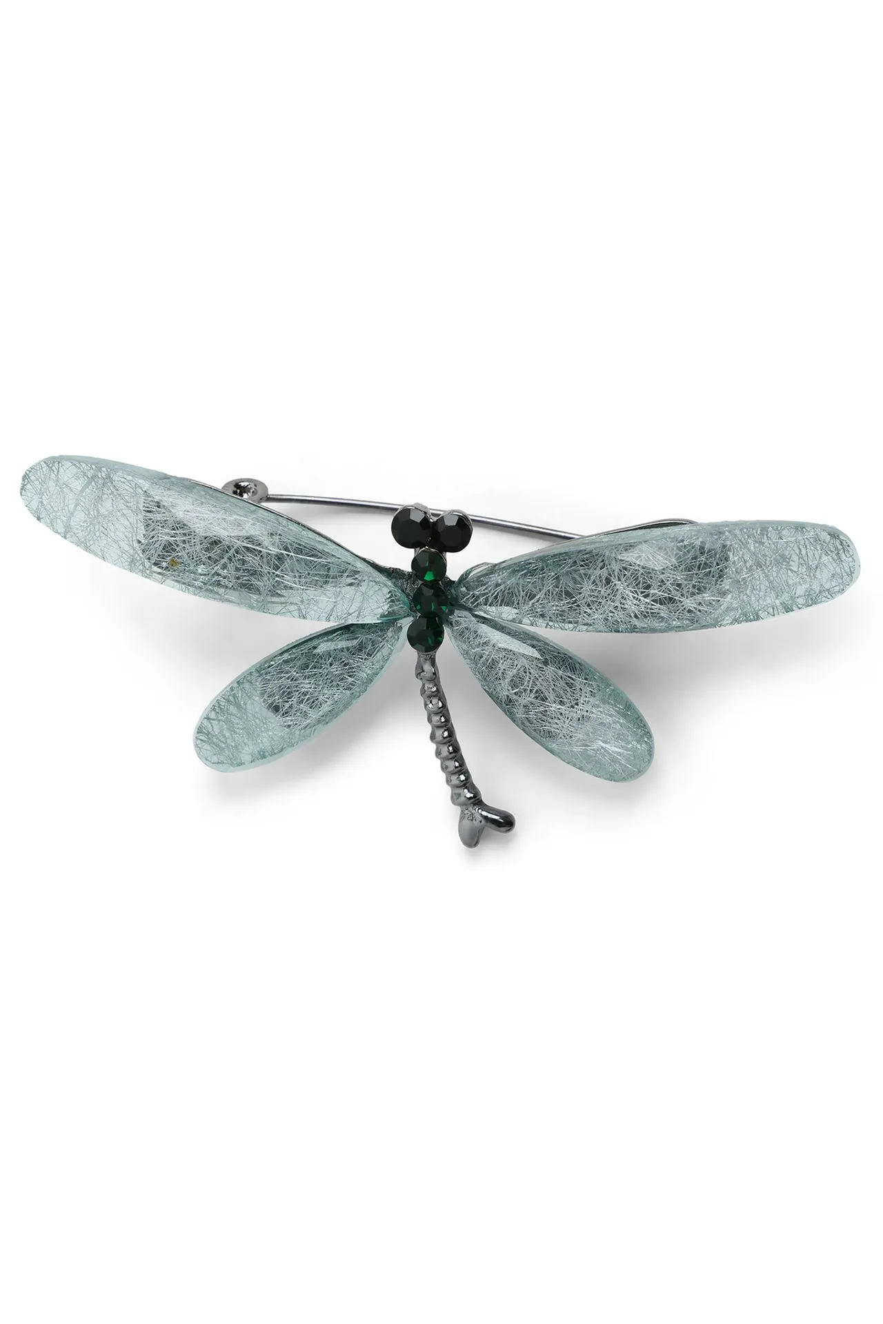 Broche turquoise libelle