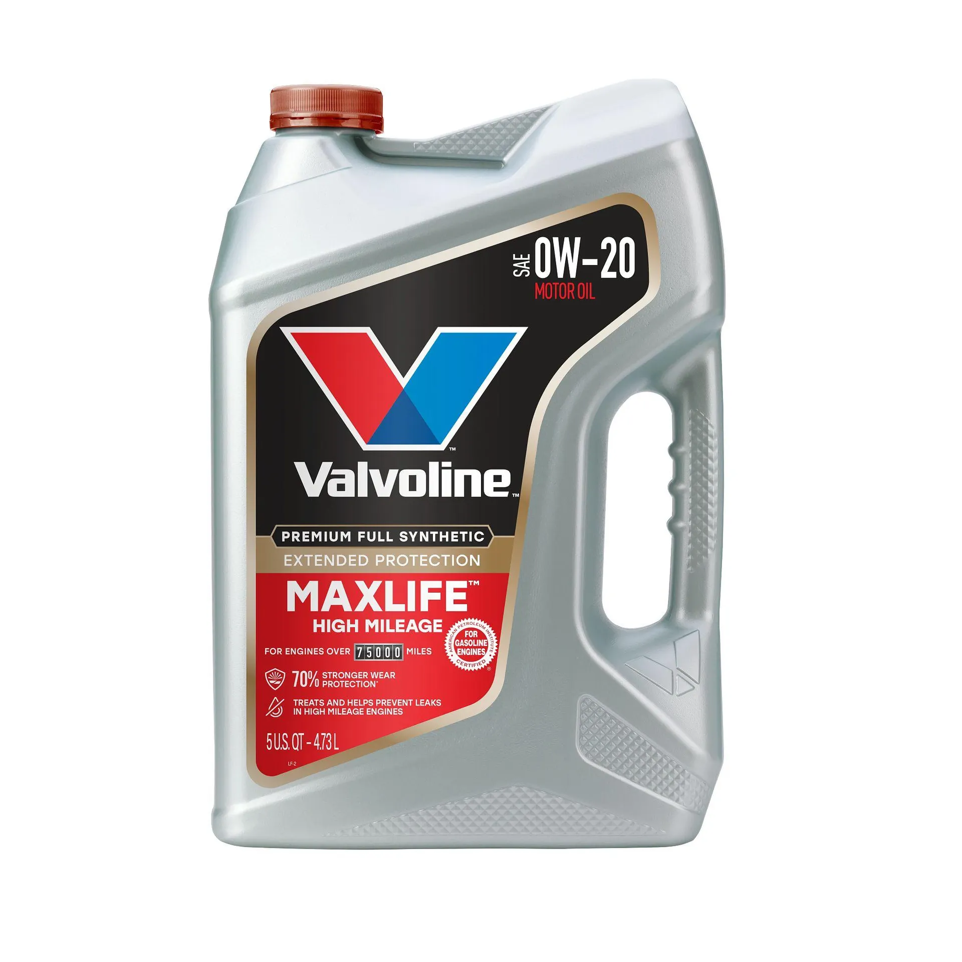 Valvoline Extended Protection High Mileage Full Synthetic Engine Oil 0W-20