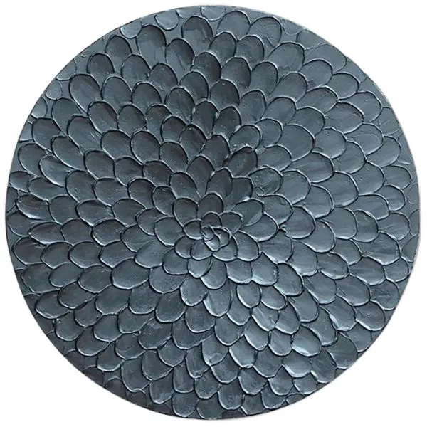 Wandpaneel Pictura 80 cm rond zilver