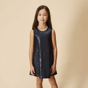 Robe de fête sans manches en sequins pour fille