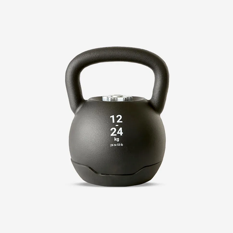 Kettlebell na posilování a kruhový trénink nastavitelný 12–24 kg