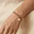 Armband in edelstaal, parel