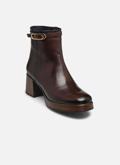 Enkellaarzen en boots CRISTEL D9733 dames bruin