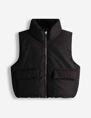 Gilet - Tasche applicate - Nero