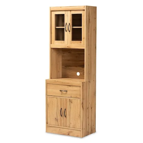 Laurana Wood Kitchen cabinet in Oak Brown