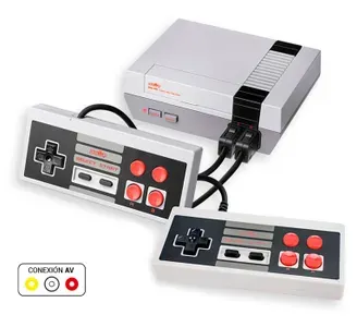 Consola Retro Nes Level Up Conexión Av 500 Juegos Retro Nes Av
