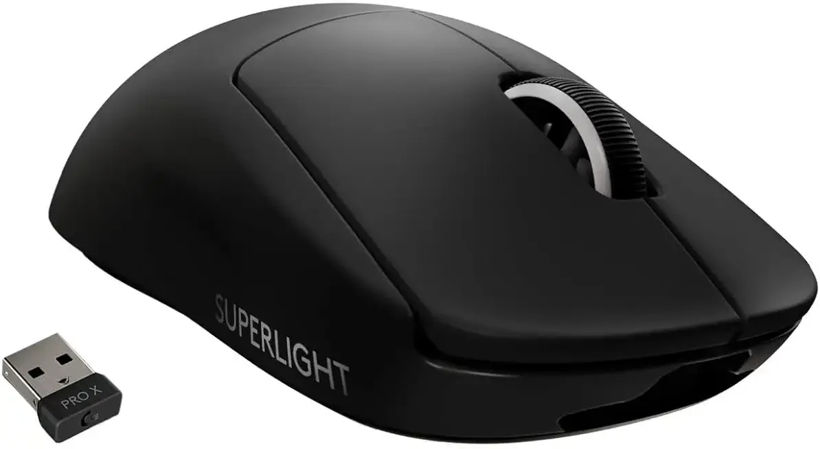 PRO X Superlight Wireless Gaming Mouse - Black | Ultra-Lightweight, 25600 DPI, 5 programmable buttons, long battery life, PC and Mac compatible