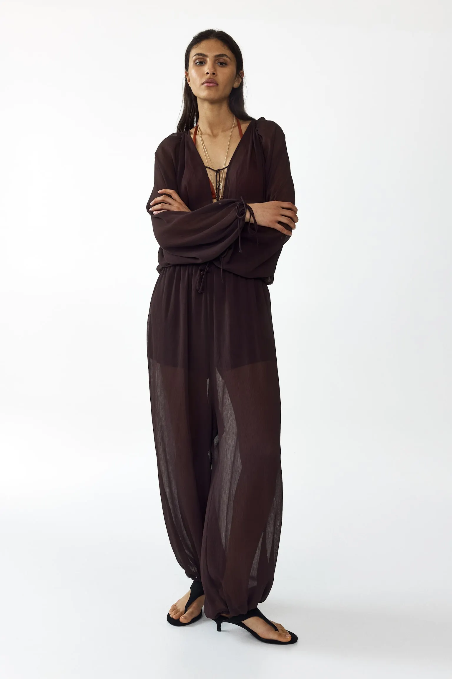 Oversized jumpsuit med ballongben