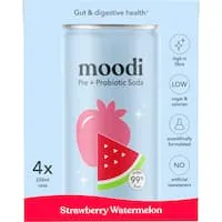 moodi pre + probiotic soda strawberry watermelon 1000mL