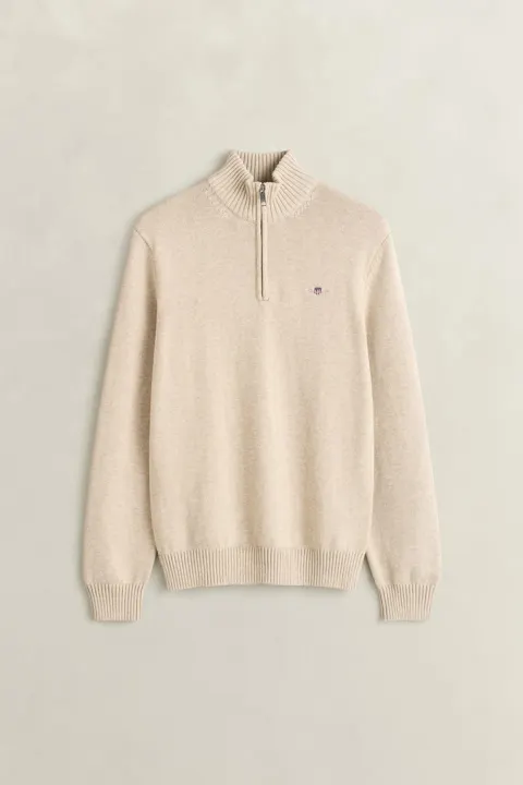 Bomullsgenser med half-zip