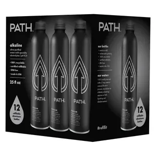 Path Alkaline Water, 25 fl oz, 12-count