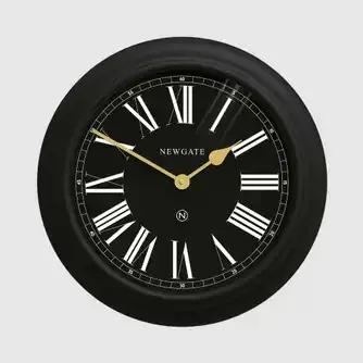 Newgate Chocolate Shop Wall Clock Silicone Cave Black