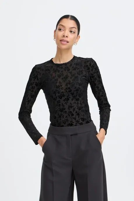 T-shirts met korte mouwen BYSHIRLEY TOP 4 dames zwart