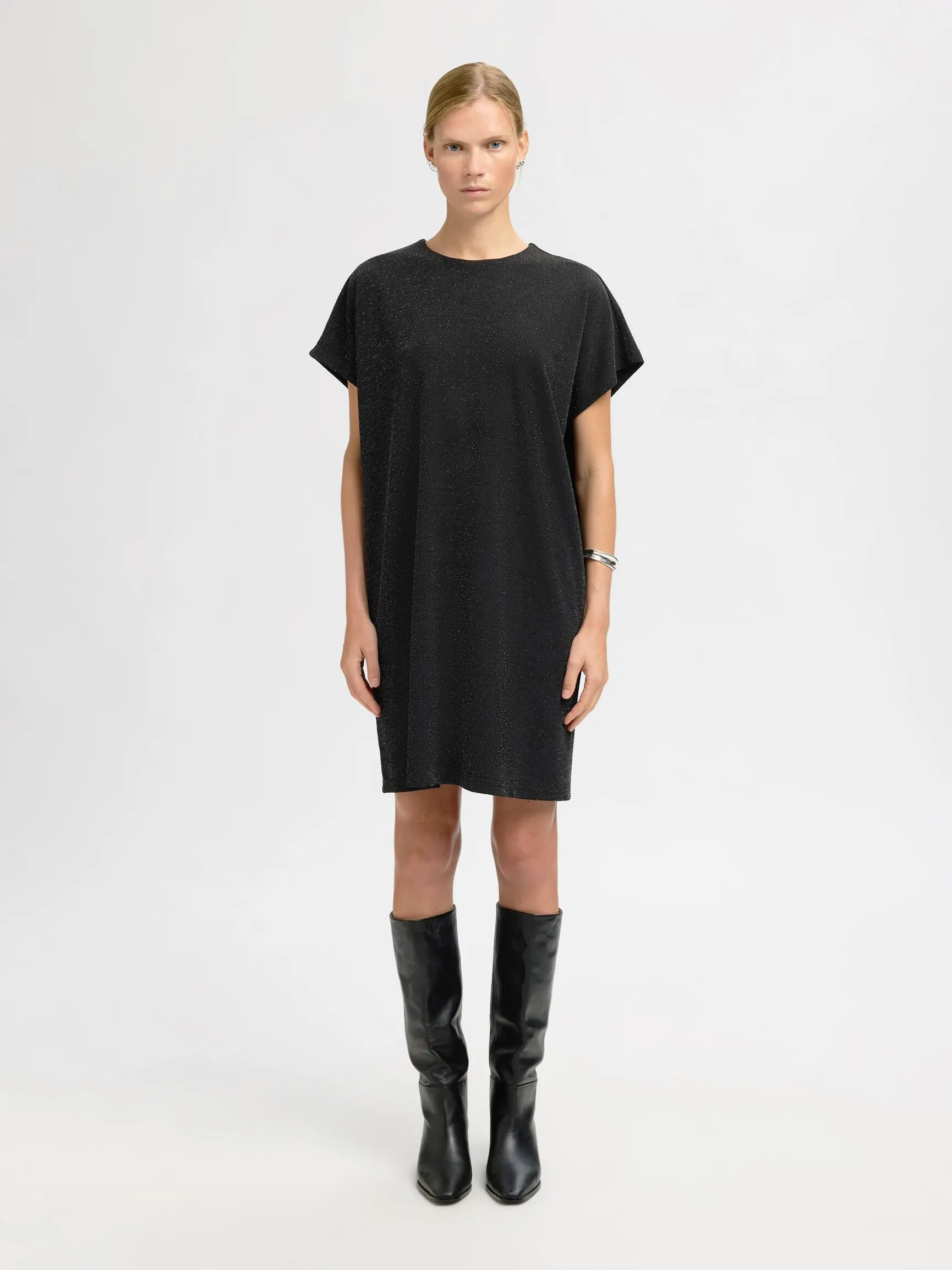 METALLISK GLITTER MINIKJOLE