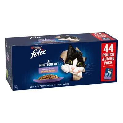 Mégapack Felix Tendres Effilés en gelée 132 x 85 g