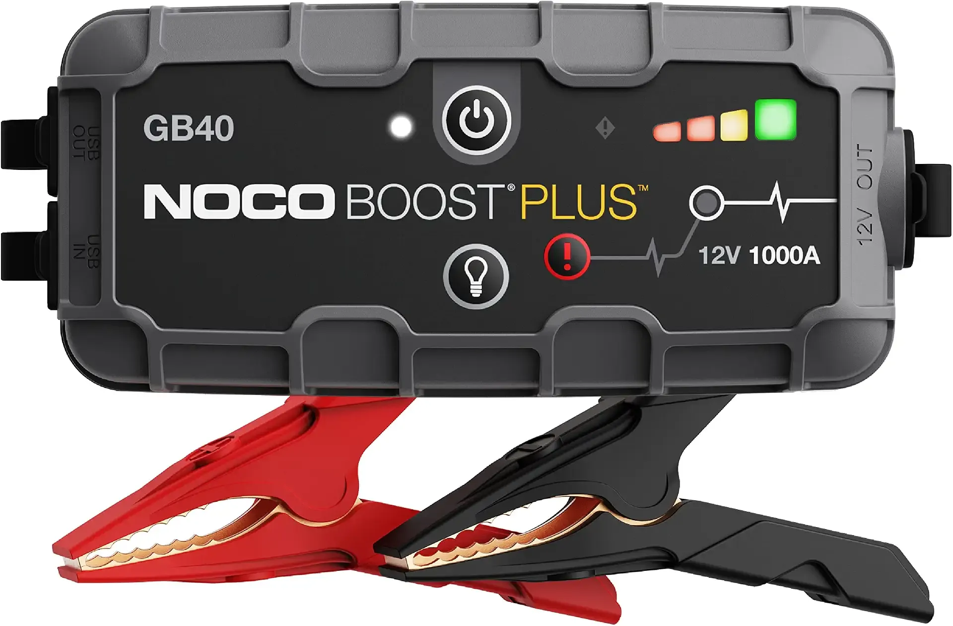 NOCO Boost GB40 12V 1000A UltraSafe Portable Lithium Jump Starter | Spark-Proof + Reverse Polarity Protection - Power Bank - 100-Lumen LED Flashlight - For 6.0L Gas and 3.0L Diesel Engines