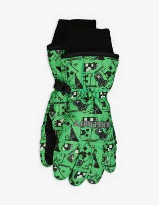 Guanti da sci - Minecraft - verde