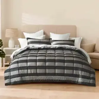 Cuddledown Bryn Printed Microflannel Comforter Set